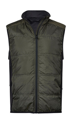 Tee Jays Hybrid-Stretch Bodywarmer, Black/Black, XS bedrucken, Art.-Nr. 457541772