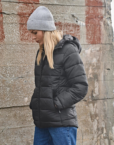 Tee Jays Womens Hooded Lite Jacket, Black, S bedrucken, Art.-Nr. 458541013