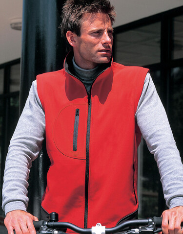 Result Softshell Bodywarmer, Workguard Grey/Black, S bedrucken, Art.-Nr. 459331103