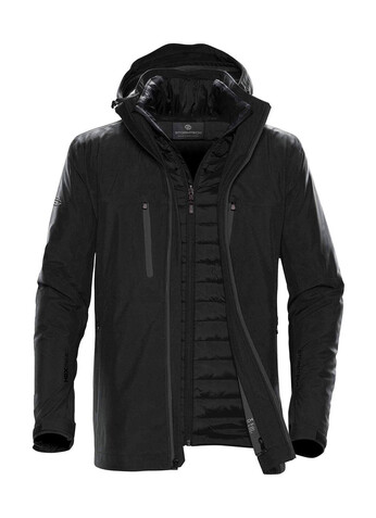 StormTech Men`s Matrix System Jacket, Black/Carbon, S bedrucken, Art.-Nr. 489181723
