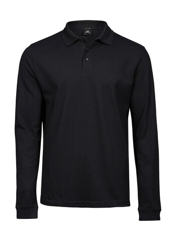 Tee Jays Luxury LS Stretch Polo, Black, M bedrucken, Art.-Nr. 501541014 Tee Jays Luxury LS Stretch Polo, Black, M bedrucken, Art.-Nr. 501541014