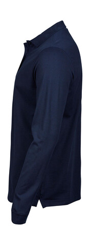 Tee Jays Luxury LS Stretch Polo, White, M bedrucken, Art.-Nr. 501540004