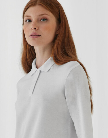 B & C ID.001 LSL /women Polo, White, XS bedrucken, Art.-Nr. 503420002 B & C ID.001 LSL /women Polo, White, XS bedrucken, Art.-Nr. 503420002
