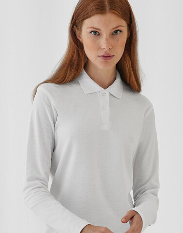 B & C ID.001 LSL /women Polo, White, XS bedrucken, Art.-Nr. 503420002 B & C ID.001 LSL /women Polo, White, XS bedrucken, Art.-Nr. 503420002