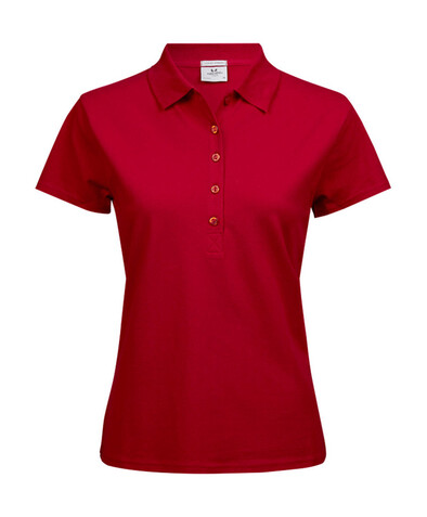 Tee Jays Ladies` Luxury Stretch Polo, Red, L bedrucken, Art.-Nr. 513544005