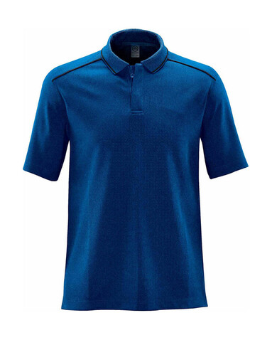 StormTech Endurance HD Polo, Azure/Black, XL bedrucken, Art.-Nr. 515183564