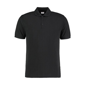 Kustom Kit Klassic Slim Fit Polo Superwash® 60º, Black, S bedrucken, Art.-Nr. 522111013