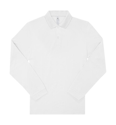 B & C My Polo 180 LSL, White, S bedrucken, Art.-Nr. 528420002 B & C My Polo 180 LSL, White, S bedrucken, Art.-Nr. 528420002