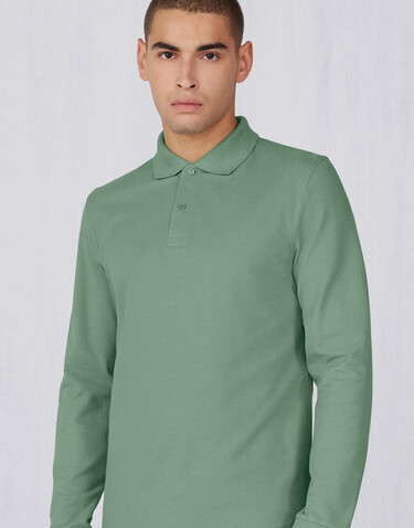 B &amp; C My Polo 210 LSL, Dark Grey, 2XL bedrucken, Art.-Nr. 530421286