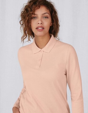 B &amp; C My Polo 210 LSL /Women, White, XS bedrucken, Art.-Nr. 535420002