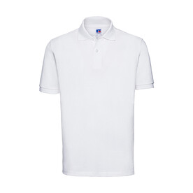 Russell Europe Men`s Classic Cotton Polo, White, XS bedrucken, Art.-Nr. 549000002