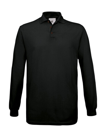 B & C Safran LSL Polo, Black, S bedrucken, Art.-Nr. 554421013 B & C Safran LSL Polo, Black, S bedrucken, Art.-Nr. 554421013