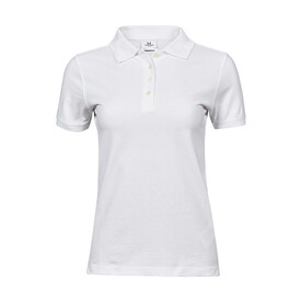 Tee Jays Ladies` Heavy Polo Piqué, White, S bedrucken, Art.-Nr. 578540003