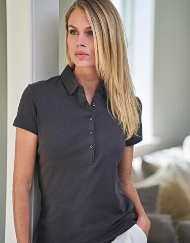 Tee Jays Ladies` Pima Cotton Polo, White, S bedrucken, Art.-Nr. 585540003 Tee Jays Ladies` Pima Cotton Polo, White, S bedrucken, Art.-Nr. 585540003