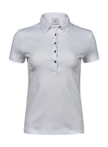 Tee Jays Ladies` Pima Cotton Polo, White, S bedrucken, Art.-Nr. 585540003 Tee Jays Ladies` Pima Cotton Polo, White, S bedrucken, Art.-Nr. 585540003