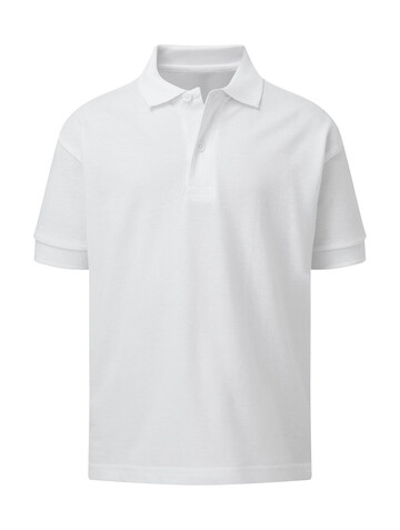 SG Cotton Polo Kids, White, 104 (3-4/S) bedrucken, Art.-Nr. 588520003 SG Cotton Polo Kids, White, 104 (3-4/S) bedrucken, Art.-Nr. 588520003