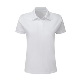 SG Poly Cotton Polo Women, White, XS bedrucken, Art.-Nr. 593520002