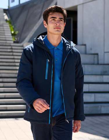 Regatta Navigate Waterproof Jacket, Black/New Royal, S bedrucken, Art.-Nr. 601171493