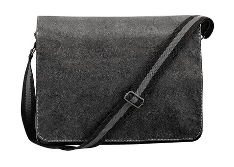 Quadra Vintage Canvas Despatch Bag, Vintage Black, One Size bedrucken, Art.-Nr. 601301120 Quadra Vintage Canvas Despatch Bag, Vintage Black, One Size bedrucken, Art.-Nr. 601301120