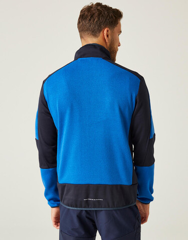 Regatta E-Volve Stretch Hybrid Midlayer Jacket, Ash/Black, XS bedrucken, Art.-Nr. 605171592