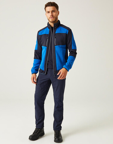 Regatta E-Volve Stretch Hybrid Midlayer Jacket, Ash/Black, XS bedrucken, Art.-Nr. 605171592