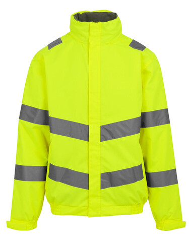 Regatta Pro Hi-Vis Dover Jacket, Yellow, 4XL bedrucken, Art.-Nr. 614176017