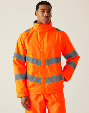 Regatta Pro Hi-Vis Dover Jacket, Yellow, 2XL bedrucken, Art.-Nr. 614176015
