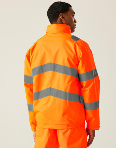 Regatta Pro Hi-Vis Dover Jacket, Yellow, 2XL bedrucken, Art.-Nr. 614176015