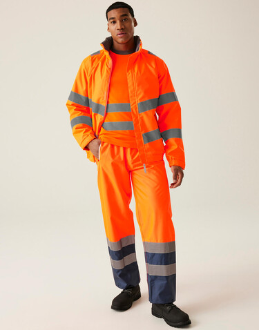 Regatta Pro Hi-Vis Dover Jacket, Yellow, XL bedrucken, Art.-Nr. 614176014