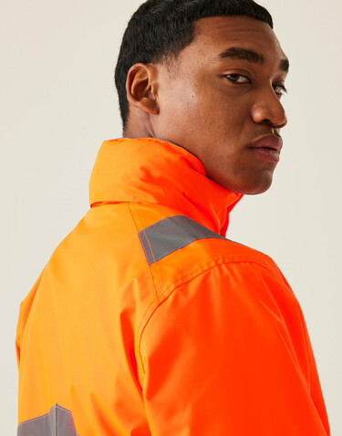 Regatta Pro Hi-Vis Dover Jacket, Yellow, XL bedrucken, Art.-Nr. 614176014