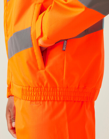 Regatta Pro Hi-Vis Dover Jacket, Yellow, 2XL bedrucken, Art.-Nr. 614176015