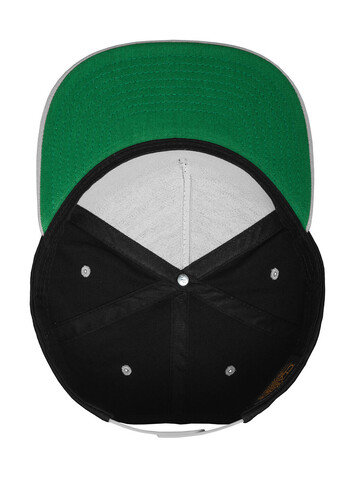 Flexfit Classic 5 Panel Snapback, Black/Silver, One Size bedrucken, Art.-Nr. 614681580