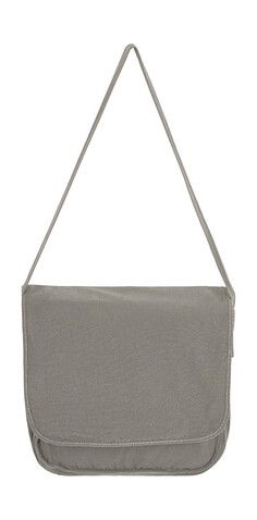 SG ACCESSORIES - BAGS Canvas Messenger, Neutral Grey, One Size bedrucken, Art.-Nr. 637571190
