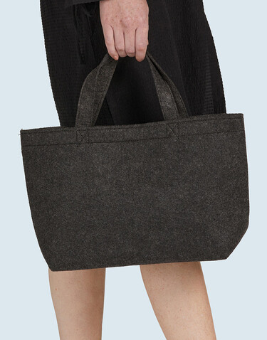 SG ACCESSORIES - BAGS Small Felt Shopper, Charcoal Melange, One Size bedrucken, Art.-Nr. 639571300 SG ACCESSORIES - BAGS Small Felt Shopper, Charcoal Melange, One Size bedrucken, Art.-Nr. 639571300