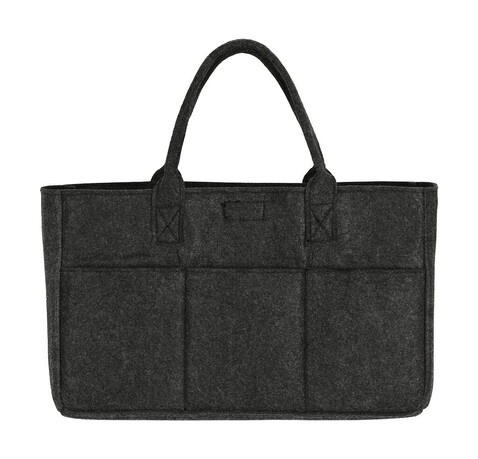 SG ACCESSORIES - BAGS Pocket Felt Shopper, Charcoal Melange, One Size bedrucken, Art.-Nr. 641571300 SG ACCESSORIES - BAGS Pocket Felt Shopper, Charcoal Melange, One Size bedrucken, Art.-Nr. 641571300