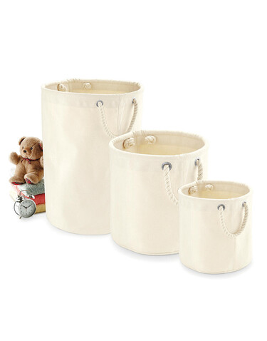 Westford Mill Heavy Canvas Storage Trug, Natural, S bedrucken, Art.-Nr. 645280083 Westford Mill Heavy Canvas Storage Trug, Natural, S bedrucken, Art.-Nr. 645280083