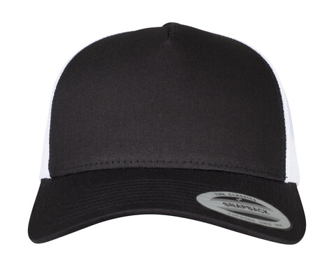 Flexfit 5-Panel Retro Trucker 2-Tone Cap, Black/White, One Size bedrucken, Art.-Nr. 649681500 Flexfit 5-Panel Retro Trucker 2-Tone Cap, Black/White, One Size bedrucken, Art.-Nr. 649681500