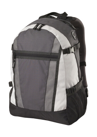 Shugon Indiana Student/ Sports Backpack, Dark Grey/Off White, One Size bedrucken, Art.-Nr. 650381530 Shugon Indiana Student/ Sports Backpack, Dark Grey/Off White, One Size bedrucken, Art.-Nr. 650381530
