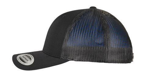 Flexfit Trucker Recycled Polyester Fabric Cap, Black, One Size bedrucken, Art.-Nr. 662681010