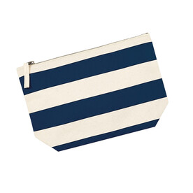 Westford Mill Nautical Accessory Bag, Natural/Navy, One Size bedrucken, Art.-Nr. 669280600