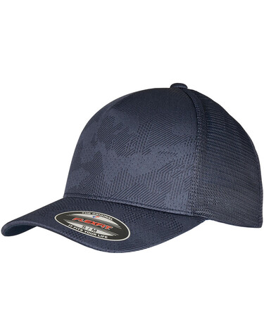Flexfit Flexfit Jaquard Camo Cap, Navy, S/M bedrucken, Art.-Nr. 676682001