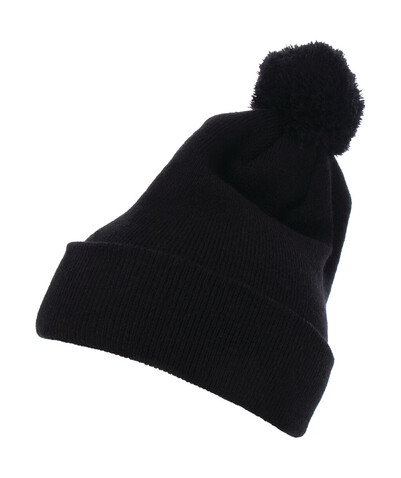 Flexfit Cuffed Pom Pom Knit Beanie, Black, One Size bedrucken, Art.-Nr. 688681010 Flexfit Cuffed Pom Pom Knit Beanie, Black, One Size bedrucken, Art.-Nr. 688681010
