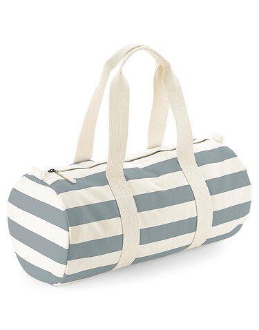 Westford Mill Nautical Barrel Bag, Natural/Navy, One Size bedrucken, Art.-Nr. 689280600 Westford Mill Nautical Barrel Bag, Natural/Navy, One Size bedrucken, Art.-Nr. 689280600