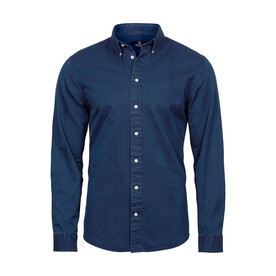 Tee Jays Casual Twill Shirt, Indigo, S bedrucken, Art.-Nr. 705543183