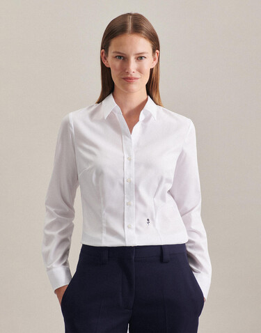 Seidensticker Seidensticker Slim Fit 1/1 Kent Women, White, 44 bedrucken, Art.-Nr. 706200006 Seidensticker Seidensticker Slim Fit 1/1 Kent Women, White, 44 bedrucken, Art.-Nr. 706200006