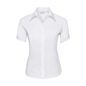 Russell Europe Ladies` Ultimate Non-iron Shirt, White, XS (34) bedrucken, Art.-Nr. 707000002