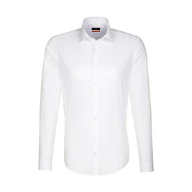 Seidensticker Seidensticker Slim Fit 1/1 Business Kent, White, 43 bedrucken, Art.-Nr. 708200007