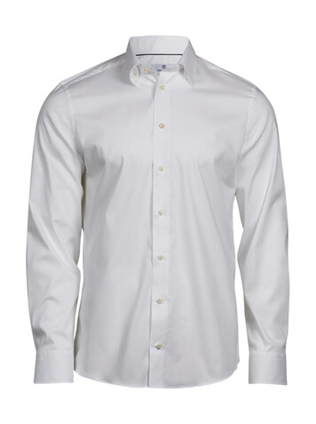 Tee Jays Stretch Luxury Shirt, White, S bedrucken, Art.-Nr. 709540003
