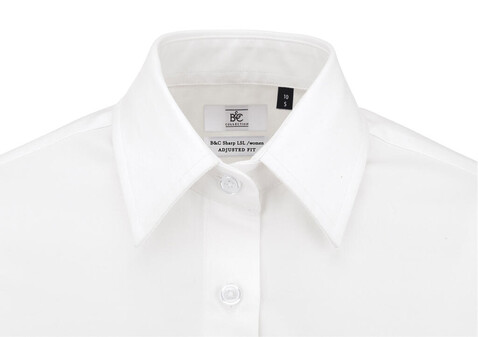 B & C Sharp SSL/women Twill Shirt, White, 3XL bedrucken, Art.-Nr. 719420008 B & C Sharp SSL/women Twill Shirt, White, 3XL bedrucken, Art.-Nr. 719420008