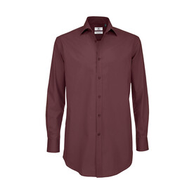 B &amp;amp; C Black Tie LSL/men Shirt, Luxurious Red, M bedrucken, Art.-Nr. 722424324